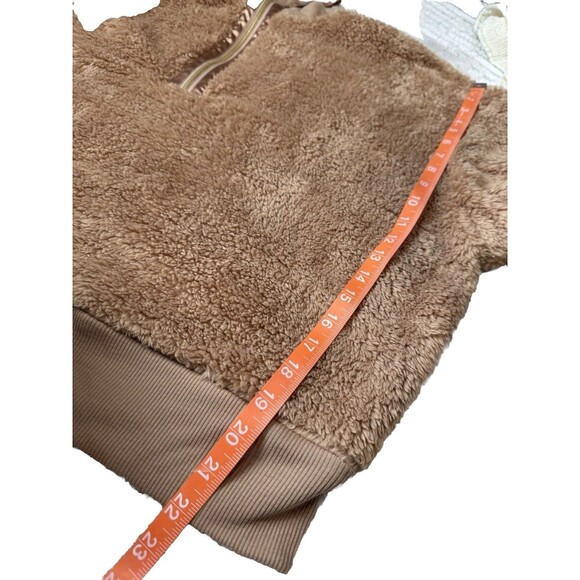 New Women's Sonoma Goods For Life Pullover Size XXL Beige Cozy Quarter Zip - Picture 13 of 13